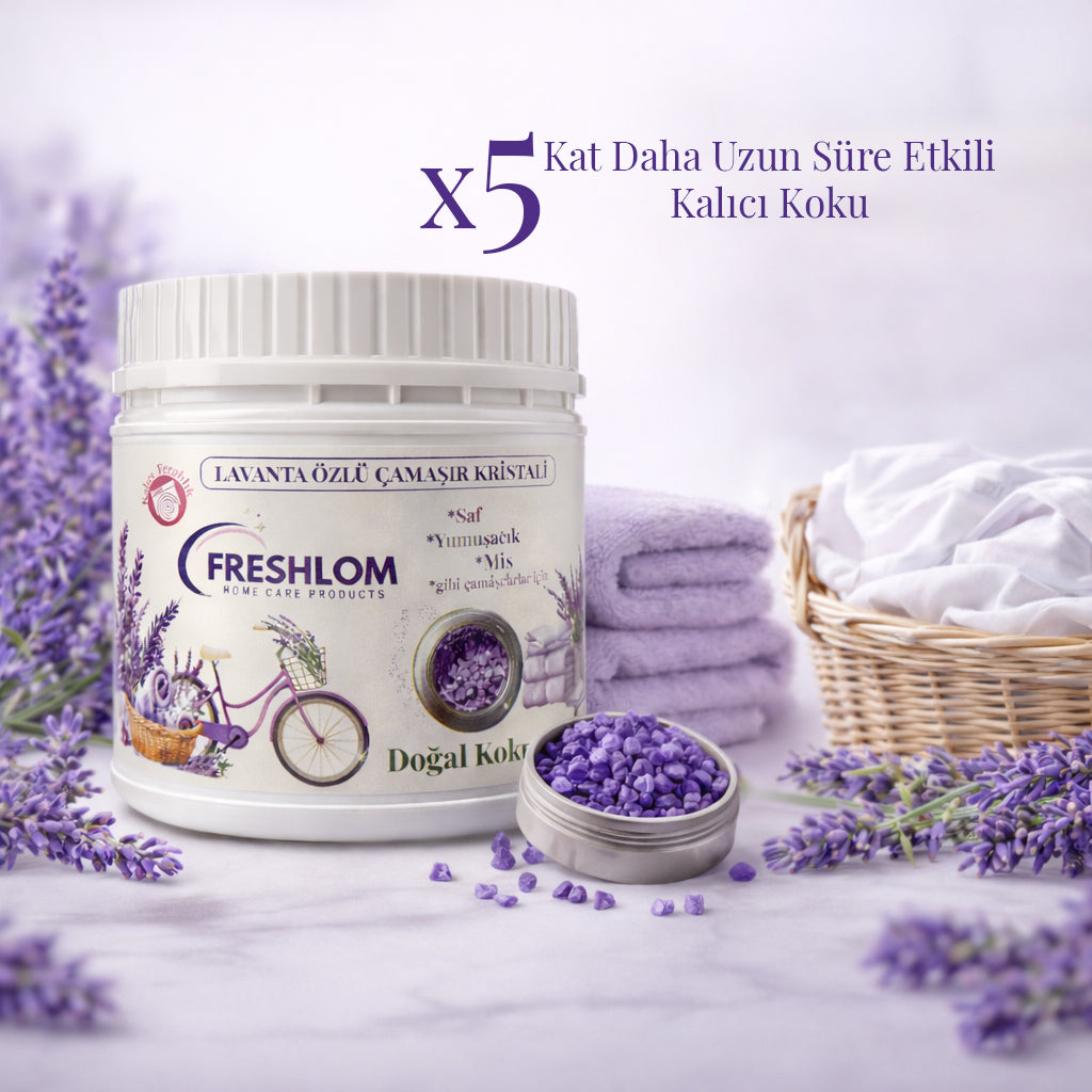 Freshlom Lavanta Özlü Doğal Yeni Nesil Çamaşır Parfümü - Koku Kristali - 350gr